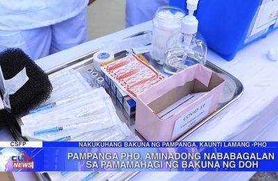 Pampanga PHO, aminadong nababagalan sa pamamahagi ng bakuna ng DOH | Pampanga News