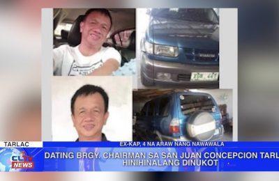 Dating barangay chairman sa San Juan, Concepcion, Tarlac, hinihinalang dinukot | Tarlac News