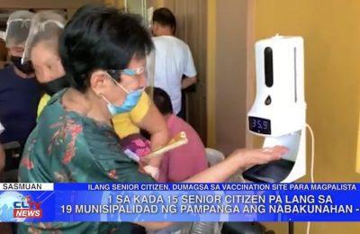 1 sa kada 15 senior citizen pa lang sa 19 munisipalidad ng Pampanga ang nabakunahan – PHO | Pampanga News