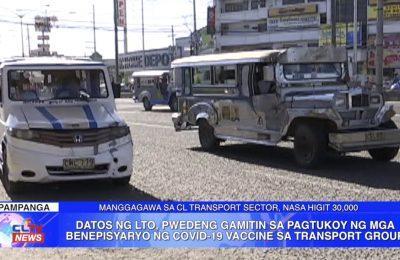 Datos ng LTO, pwedeng gamitin sa pagtukoy ng mga benepisyaryo ng COVID-19 vaccine sa transport group | Central Luzon News