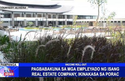 Pagbabakuna sa mga empleyado ng isang real estate company, ikinakasa sa Porac, Pampanga | Pampanga News