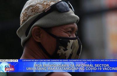 Mga manggagawa sa informal sector, umaasang makatanggap ng COVID-19 vaccine | Central Luzon News