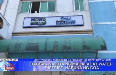 Bagsak na kita ng Mabalacat Water District, napuna ng COA | Pampanga News