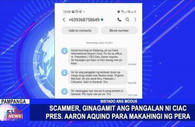 Scammer, ginamit ang pangalan ni CIAC Pres. Aaron Aquino para makahingi ng pera | Pampanga News