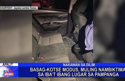 Basag-kotse modus, muling nambiktima sa iba’t ibang lugar sa Pampanga | Pampanga News