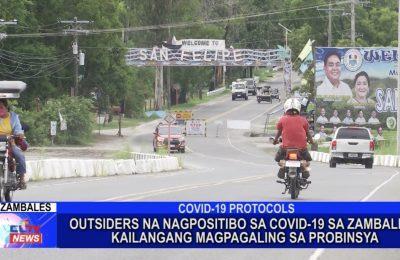 Outsiders na nagpositibo sa COVID-19 sa Zambales, kailangang magpagaling sa probinsya | Zambales News