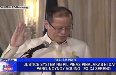 Ex-CJ Sereno: Justice system ng Pilipinas pinalakas ni dating Pangulong Noynoy Aquino | Central Luzon News