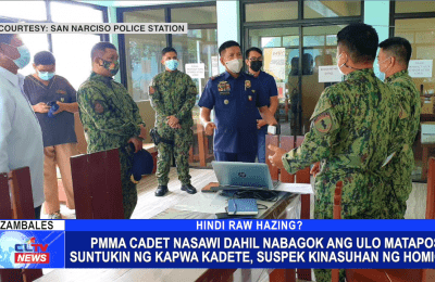 PMMA Cadet nasawi dahil nabagok ang ulo maatpos suntukin ng kapwo kadete, suspect kinasuhan ng Homicide