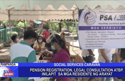 Pension Registration, Legal Consultation atbp. inilapit sa mga residente ng Arayat