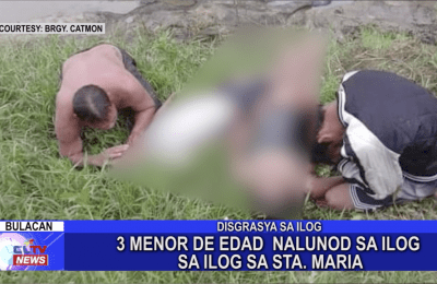 3 Menor de edad nalunod sa ilog sa Sta. Maria