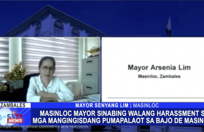 Masinloc Mayor sinabing walang harassment sa mga mangingisdang pumapalaot sa Bajo De Masinloc