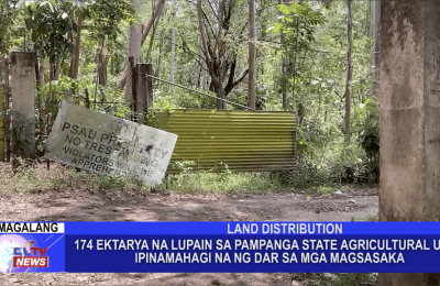 174 ektarya na lupain sa Pampanga State Agricultural University, ipinamahagi na ng DAR sa mga magsasaka