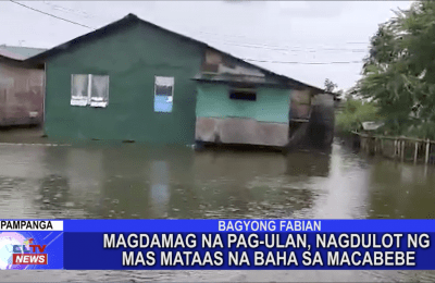 Magdamag na pag-ulan, nagdulot ng mas mataas na baha sa Macabebe