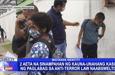 2 Aeta na sinampahan ng kauna-unahang kaso ng paglabag sa Anti-Terror Law naabswelto