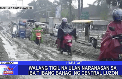 Walang tigil na ulan naranasan sa iba’t ibang bahagi ng Central Luzon