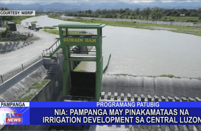 NIA: Pampanga may pinakamataas na irrigation development sa Central Luzon