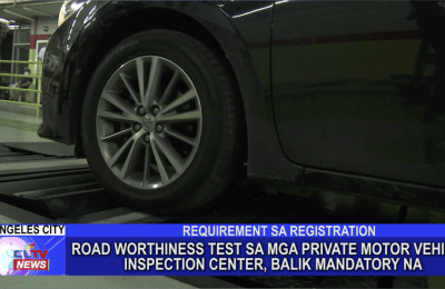 Road worthiness inspection para sa mga sasakyan mandatory na muli sa ilang bahagi ng Central Luzon