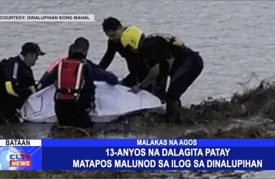 13-Anyos na dalagita patay matapos malunod sa ilog sa Dinalupihan