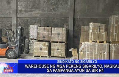 Warehouse ng mga pekeng sigarilyo, nagkalat sa Pampanga ayon sa BIR R4 | Pampanga News