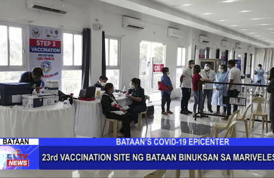 23rd Vaccination site ng Bataan binuksan sa Mariveles