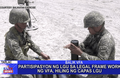 Partisipasyon ng LGU sa legal frame work ng VFA, hiling ng Capas LGU