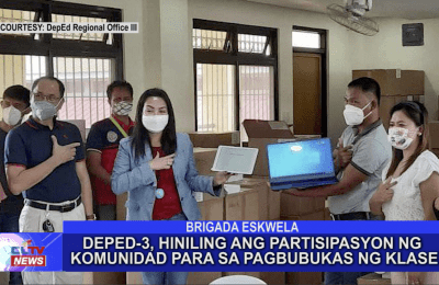 DEPED-3, hiniling ang partisipasyon ng komunidad para sa pagbubukas ng klase