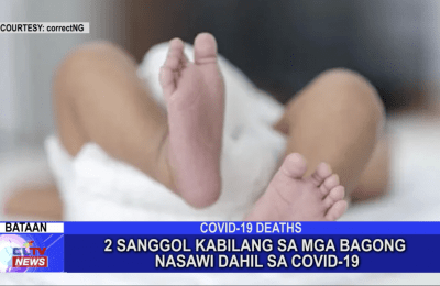 Dalawang sanggol kabilang sa mga bagong nasawi dahil sa COVID-19