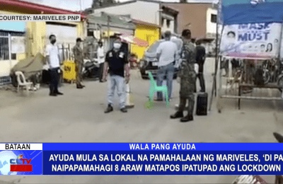 Ayuda mula sa lokal na pamahalaan ng Mariveles, ‘di pa naipapamahagi 8 araw matapos ipatupad ang lockdown