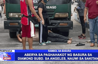 Aberya sa paghahakot ng basura sa Diamond Subd. Sa Angeles, nauwi sa sakitan