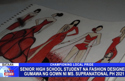 Senior high school student na fashion designer, gumawa ng gown ni Ms. Supranational PH 2021