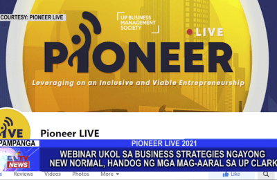 Webinar ukol sa business strategies ngayong new normal, handog ng mga mag-aaral sa UP Clark