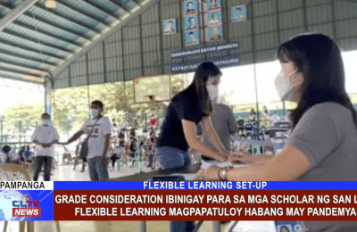 Grade consideration ibinigay para sa mga scholar ng San Luis,  flexible learning magpapatuloy habang may pandemya