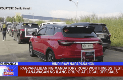 Pagpapaliban ng mandatory road worthiness test, panawagan ng ilang grupo at local officials