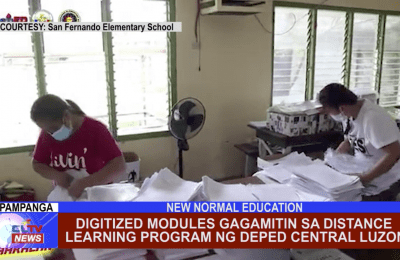 Digitized Modules gagamitin sa distance learning program ng DEPED Central Luzon