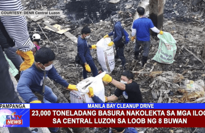 23,000 toneladang basura nakolekta sa mga ilog sa Central Luzon sa loob ng 8 buwan