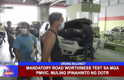 Mandatory Road Worthiness test sa mga PMVIC, muling ipinahinto ng DOTR