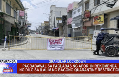 Pagbabawal sa paglabas ng APOR, inirekomenda ng DILG sa ilalim ng bagong quarantine restriction