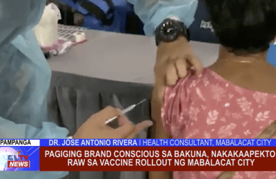 Pagiging Brand Conscious sa bakuna, nakakaapekto raw sa vaccine rollout ng Mabalacat City