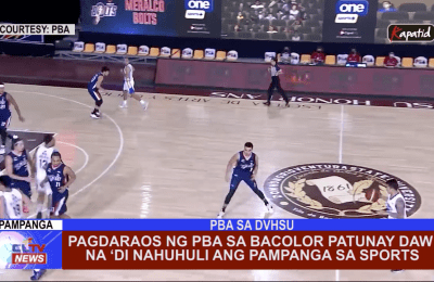 Pagdaraos ng PBA sa Bacolor patunay daw na ‘di nahuhuli ang Pampanga sa Sports