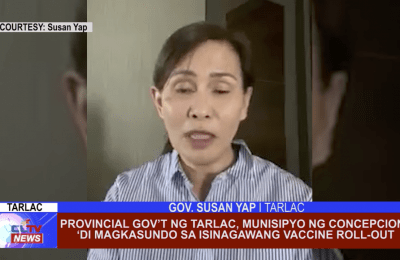 Provincial Gov’t ng Tarlac, Munisipyo ng Concepcion, ‘di magkasundo sa isinagawang vaccine roll-out