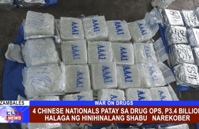 4 Chinese Nationals patay sa drug ops, P3.4 Billion halaga ng hinihinalang shabu narekober