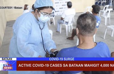 Active COVID-19 cases sa Bataan mahigit 4,000 na