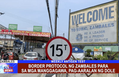 Border Protocol ng Zambales para sa mga manggagawa, pag-aaralan ng DOLE