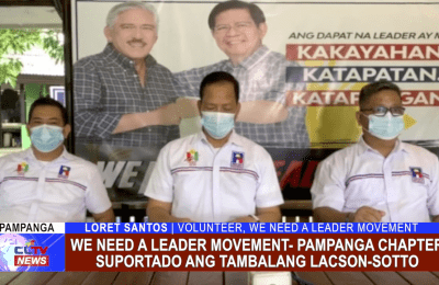 We need a leader movement- Pampanga chapter suportado ang tambalang Lacson-Sotto