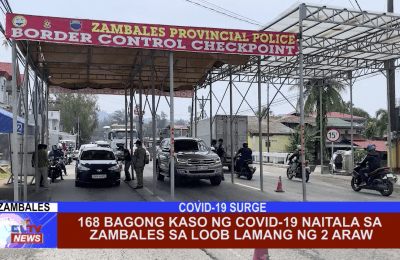 168 bagong kaso ng Covid-19 naitala sa Zambales sa loob lamang ng 2 araw