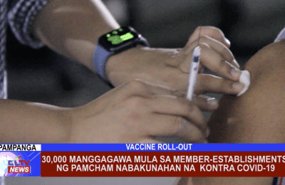 30,000 manggagawa mula sa member-establishments ng PAMCHAM nabakunahan na  kontra Covid-19