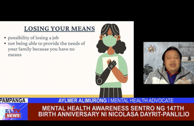 Mental Health Awareness sentro ng 147th Birth Anniversary ni Nicolasa Dayrit-Panlilio