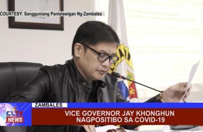 Vice Governor Jay Khonghun nagpositibo sa Covid-19