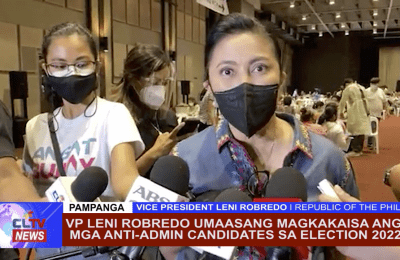 VP Leni Robredo umaasang magkakaisa ang mga Anti-Admin Candidates sa 2022