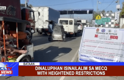 Dinalupihan isinailalim sa MECQ with heightened restrictions